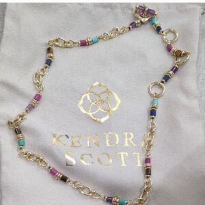 🌴Kendra Scott🌴~ Bree ~ Gemstone Beaded Necklace~14K Gold Plated, 18~20"